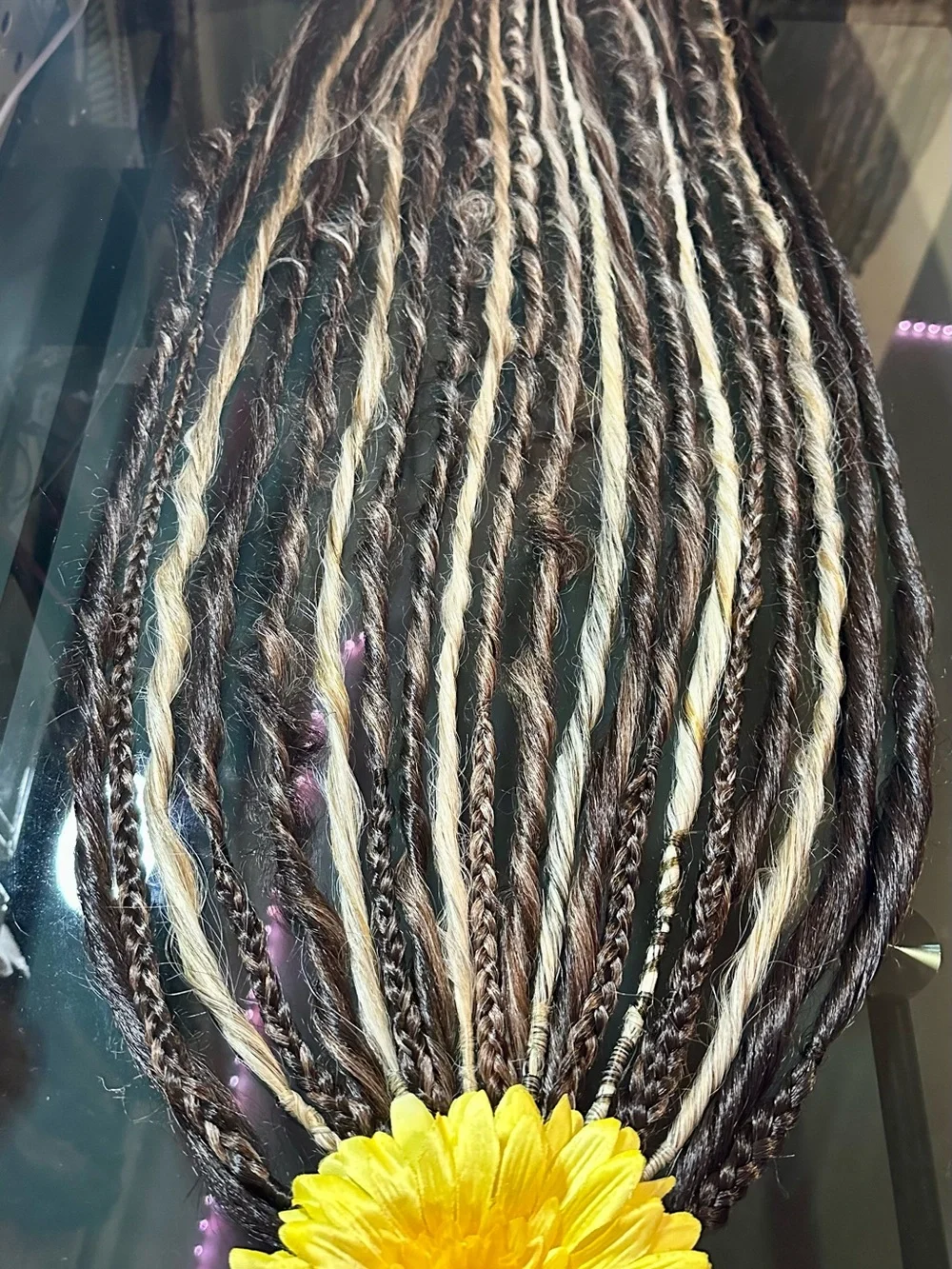 Boho Mixed Braids Hair Extensions - Brown & Blonde